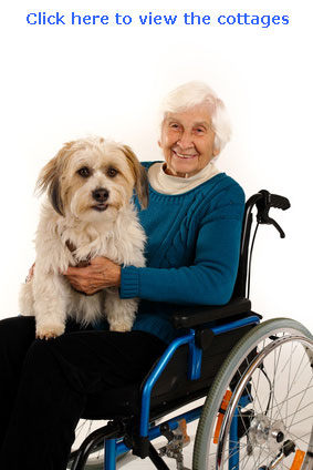 pet friendly self catering cottages with wheelchair access for disabled where dogs are accepted